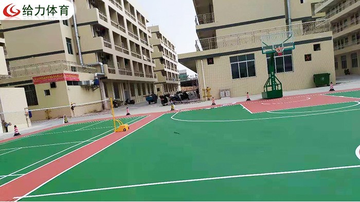 彩色籃球場造價