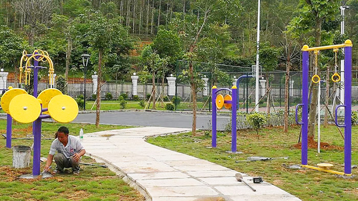 佛山桂園社區公園是休閑公園也是大家的健身樂園