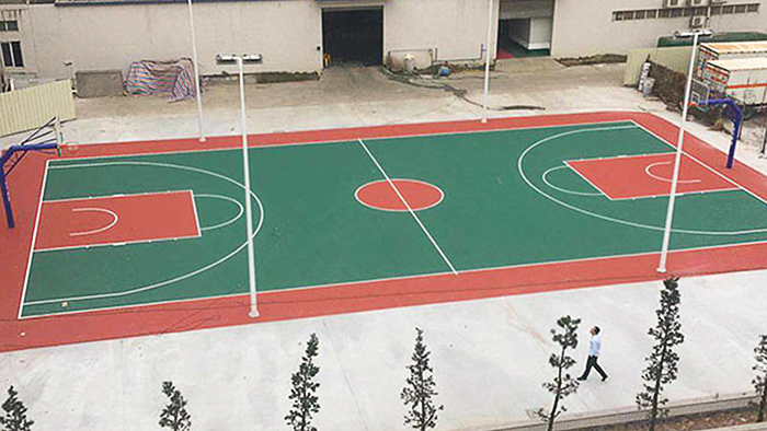 彩色籃球場造價