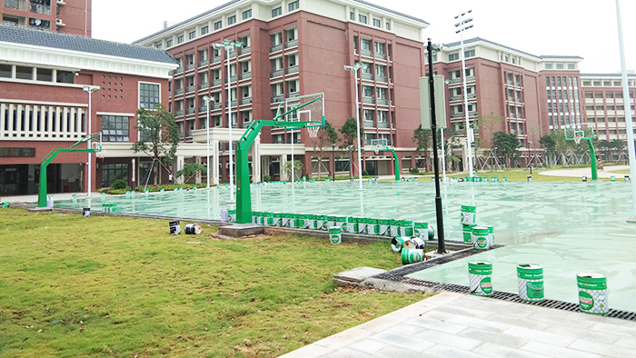 廣東江門廣雅投資學(xué)校籃球架和室外體育器材工程